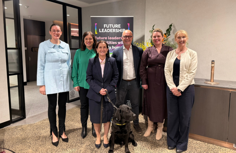 Dr Theresa Ruig met with the Future Leadership team after her insightful conversation with Jo Fisher on inclusive board leadership.